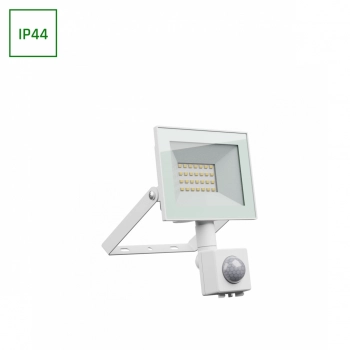 Noctis Lux 4 naświetlacz 20W 1650lm światło zimne białe IP44 biały czujnik ruchu PIR SLI029075CW_CZUJNIK_PW SpectrumLED