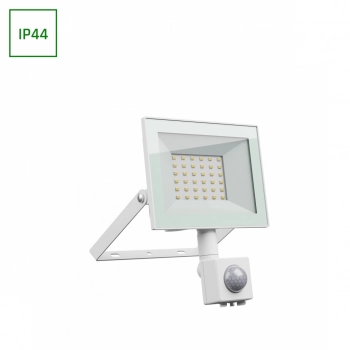 Noctis Lux 4 naświetlacz 30W 2500lm światło zimne białe IP44 biały czujnik ruchu PIR SLI029076CW_CZUJNIK_PW SpectrumLED
