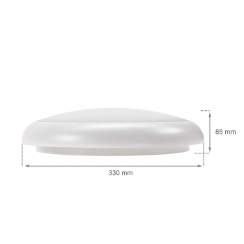 Nymphea City Pro 24W 2400lm CCT IP65 IK10 biała