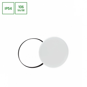 Nymphea Black & White Rings 32W 3380lm światło ciepłe białe IP54 biała czarna SLI031036WW_PW SpectrumLED
