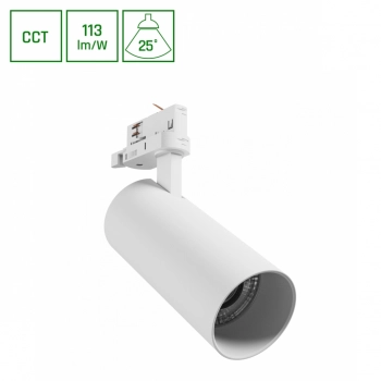 Andromeda Prime reflektor na szynoprzewód 3F 24W 2700lm CCT biała SLI033039CCT_PW SpectrumLED