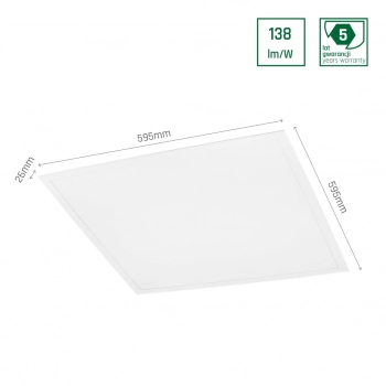 Algine Panel Backlight 40W 5500lm światło neutralne białe