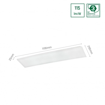 Algine Panel Backlight 40W 4600lm światło ciepłe białe