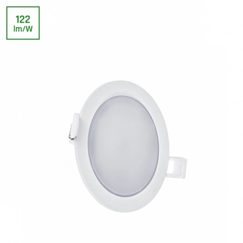 Algine Eco okrągła natynk-Podtynk downlight 6W 750lm światło neutralne białe IK06 biały SLI037027NW_PW SpectrumLED