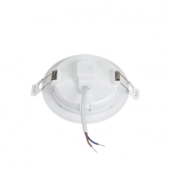 Algine Eco okrągła natynk-Podtynk downlight 6W 750lm światło neutralne białe IK06 biały