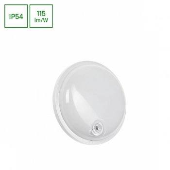 Technic Lamp Kanałowa 20W 2300lm światło neutralne białe IP54 IK07 biała okrągła czujnik ruchu PIR SLI041047NW_PW Spectr