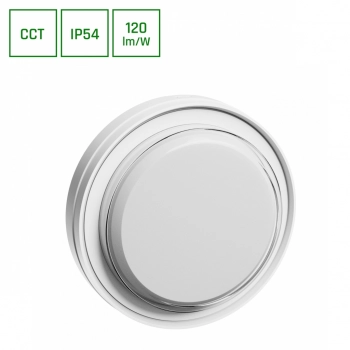 Pastilo kinkiet 10W 1200lm CCT IP54 IK10 biały SLI042001CCT_PW SpectrumLED