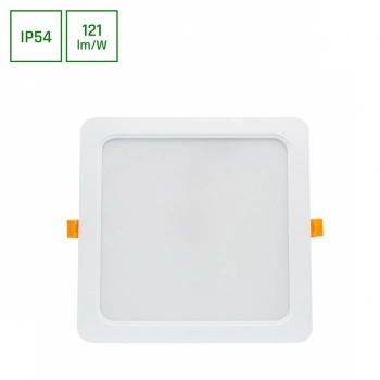 Dure 3 Downlight lampa wbudowywana 24W 2900lm światło ciepłe białe IP54 IK06 biała SLI043012WW_PW SpectrumLED