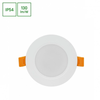 Dure 3 okrągła downlight 5W 650lm światło zimne białe IP54 IK06 biała SLI043021CW_PW SpectrumLED