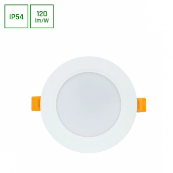 Dure 3 Downlight okrągła 8W 1000lm światło neutralne białe IP54 IK06 biała SLI043022NW_PW SpectrumLED