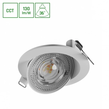 Mobilo lampa wbudowywana LED 6.5W 850lm CCT biała SLI043023CCT_PW SpectrumLED