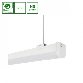 Limea Slim 2 Hermetyk lampa wisząca LED 60W 9600lm światło ciepłe białe IP66 IK08 biała SLI047005WW SpectrumLED