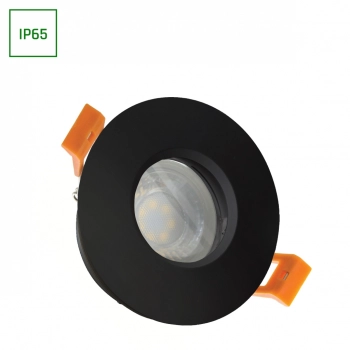 Fiale IV GU10 oczko IP65 czarne okrągłe SLIP001016 SpectrumLED