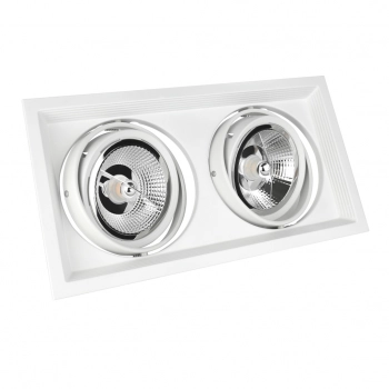 Mdd Maxi Due lampa wbudowywana 2xGU10 AR111 biała SLIP002008 SpectrumLED