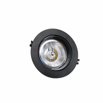 Mdd Maxi Pc Uno Round lampa wbudowywana AR111 GU10 czarna SLIP002015 SpectrumLED