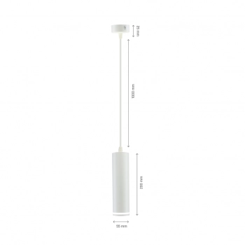Madara Mini II lampa wisząca GU10 biała