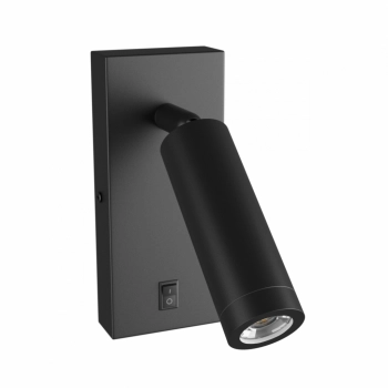 Madara Slim kinkiet GU10 MR11 czarny z włącznikiem SLIP003040 SpectrumLED