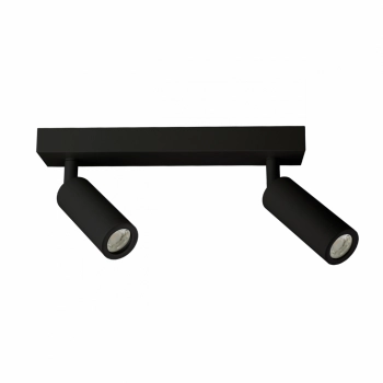 Madara Slim lampa sufitowa 2xGU10 MR11 czarna SLIP003048 SpectrumLED