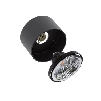 Chloe lampa sufitowa GU10 AR111 czarna