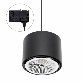 Chloe lampa sufitowa GU10 AR111 czarna SLIP005011_TRACK SpectrumLED