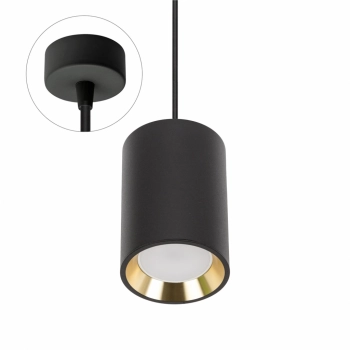Chloe mini lampa wisząca GU10 czarna SLIP005016_ZWIS SpectrumLED