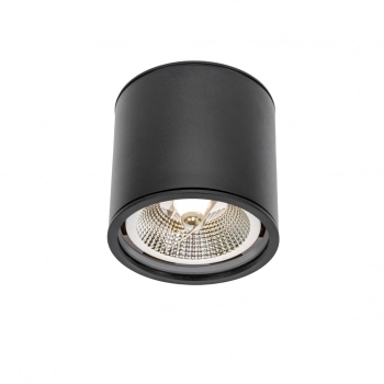 Chloe GU10 AR111 lampa sufitowa IP65 czarna okrągła nieruchoma