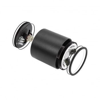 Chloe GU10 AR111 lampa sufitowa IP65 czarna okrągła nieruchoma