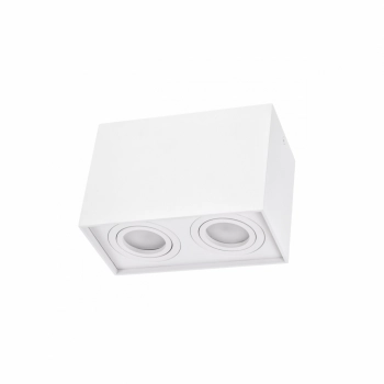 Chloe Duo lampa wbudowywana 2xGU10 biała prostokątna ruchoma SLIP005035 SpectrumLED