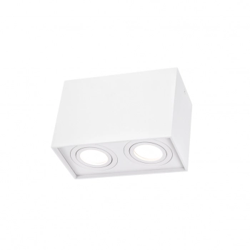 Chloe Duo lampa sufitowa 2xGU10 biała prostokątna ruchoma