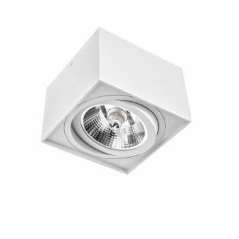 Chloe GU10 AR111 lampa sufitowa biała kwadratowa ruchoma SLIP005038 SpectrumLED