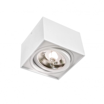 Chloe GU10 AR111 lampa sufitowa biała kwadratowa ruchoma