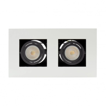 Mirora lampa sufitowa 2xGU10 biała czarna