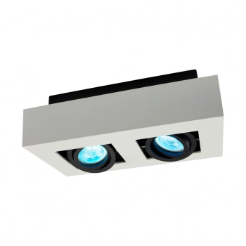Mirora lampa sufitowa 2xGU10 biała czarna