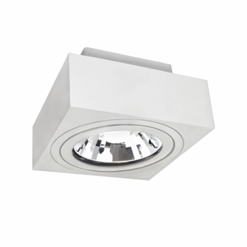 Mirora lampa sufitowa GU10 AR111 biała kwadratowa ruchoma SLIP005047 SpectrumLED
