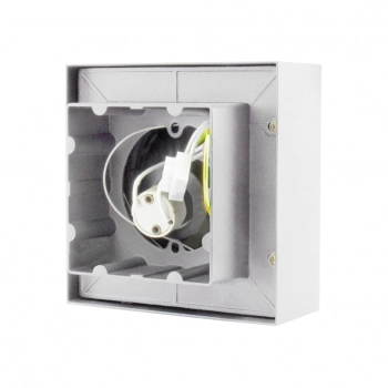 Mirora lampa sufitowa GU10 AR111 biała kwadratowa ruchoma