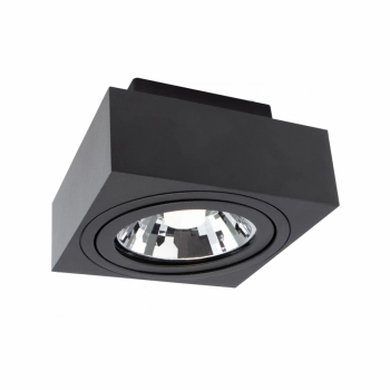Mirora lampa sufitowa GU10 AR111 czarna kwadratowa ruchoma SLIP005048 SpectrumLED