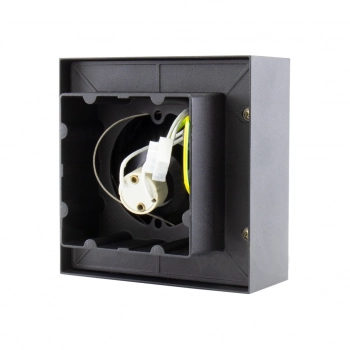 Mirora lampa sufitowa GU10 AR111 czarna kwadratowa ruchoma