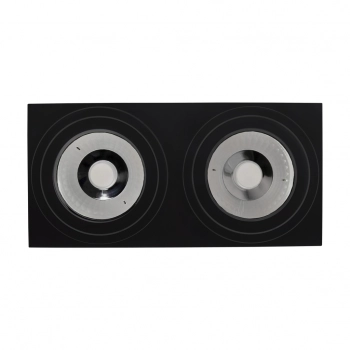 Mirora lampa sufitowa 2xGU10 czarna prostokątna ruchoma