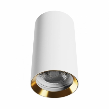 Chloe Variosa lampa okrągła natynkowa GU10 biała środek złoty SLIP005060 SpectrumLED