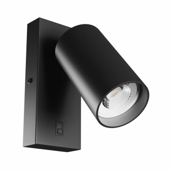 Squalla Variosa kinkiet GU10 czarny z włącznikiem SLIP006022 SpectrumLED