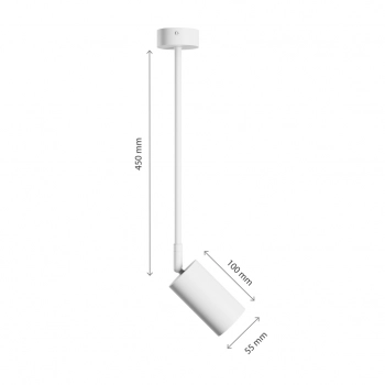 Variosa lampa sufitowa GU10 biała