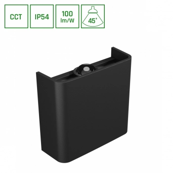 Lunarix 1 kinkiet 2W 200lm CCT IP54 RA90 czarny SLIP007015 SpectrumLED