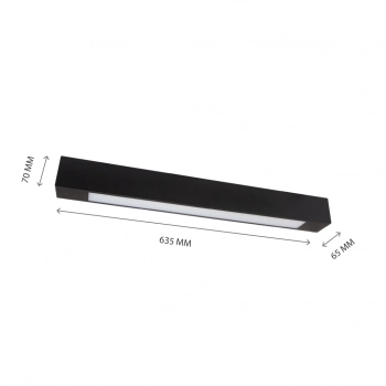 Allday 600 G13 tuba LED 60cm czarna