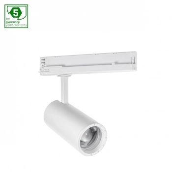 Spot Zoom lampa na szynoprzewód 5F 32W 3150lm 3000K regulacja kąta świecenia 20-60° biała WLD+30001WW90 SpectrumLED