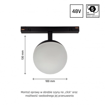 System Shift Smart Globe 5W 400lm CCT DIM czarna