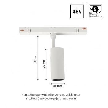 System Shift Smart Spot S reflektorek LED 6W 500lm CCT DIM biały