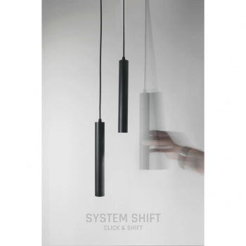 System Shift Hangit lampa wisząca na szynoprzewód LED 12W 830lm 3000K czarna