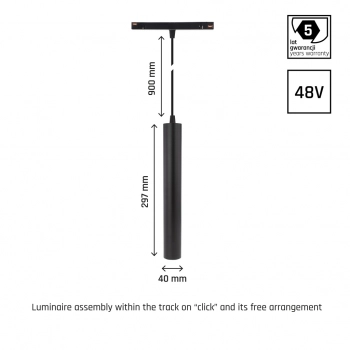 System Shift Smart Hangit lampa wisząca LED 12W 1150lm CCT DIM czarna