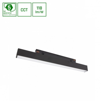 System Shift Line S lampa liniowa 8W 940lm CCT czarna WLD+40008_CCT SpectrumLED