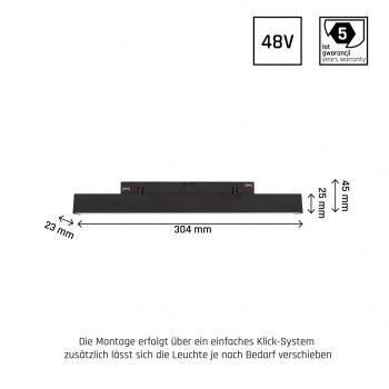 System Shift Smart Line S lampa liniowa LED 10W 940lm CCT czarna